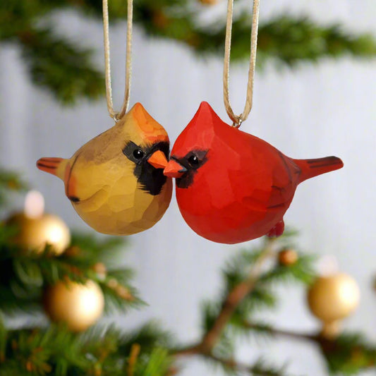 Couple Cardinal Hanging
