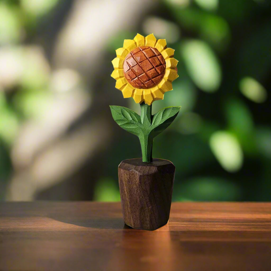 Sunflower Wooden Sculpture
