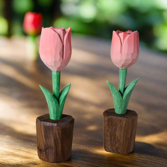 Tulip Wooden Sculpture