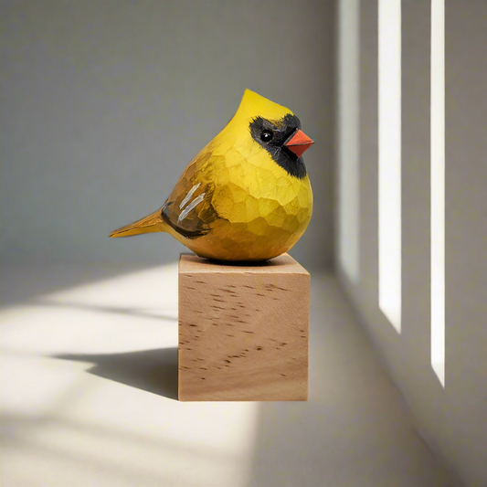 Yellow Cardinal on Stand