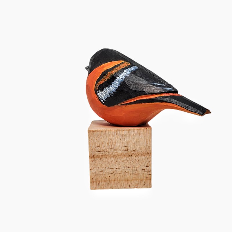 Baltimore Oriole Hand Carved Bird Decor - PAINTED BIRD SHOP