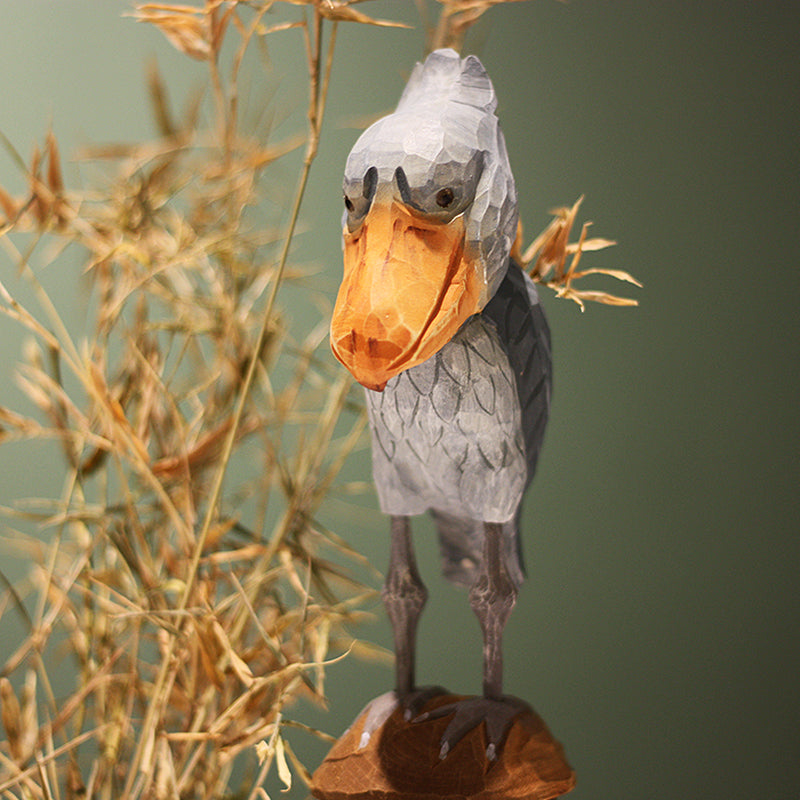 Figurines d'oiseaux Shoebill de 16 cm de haut