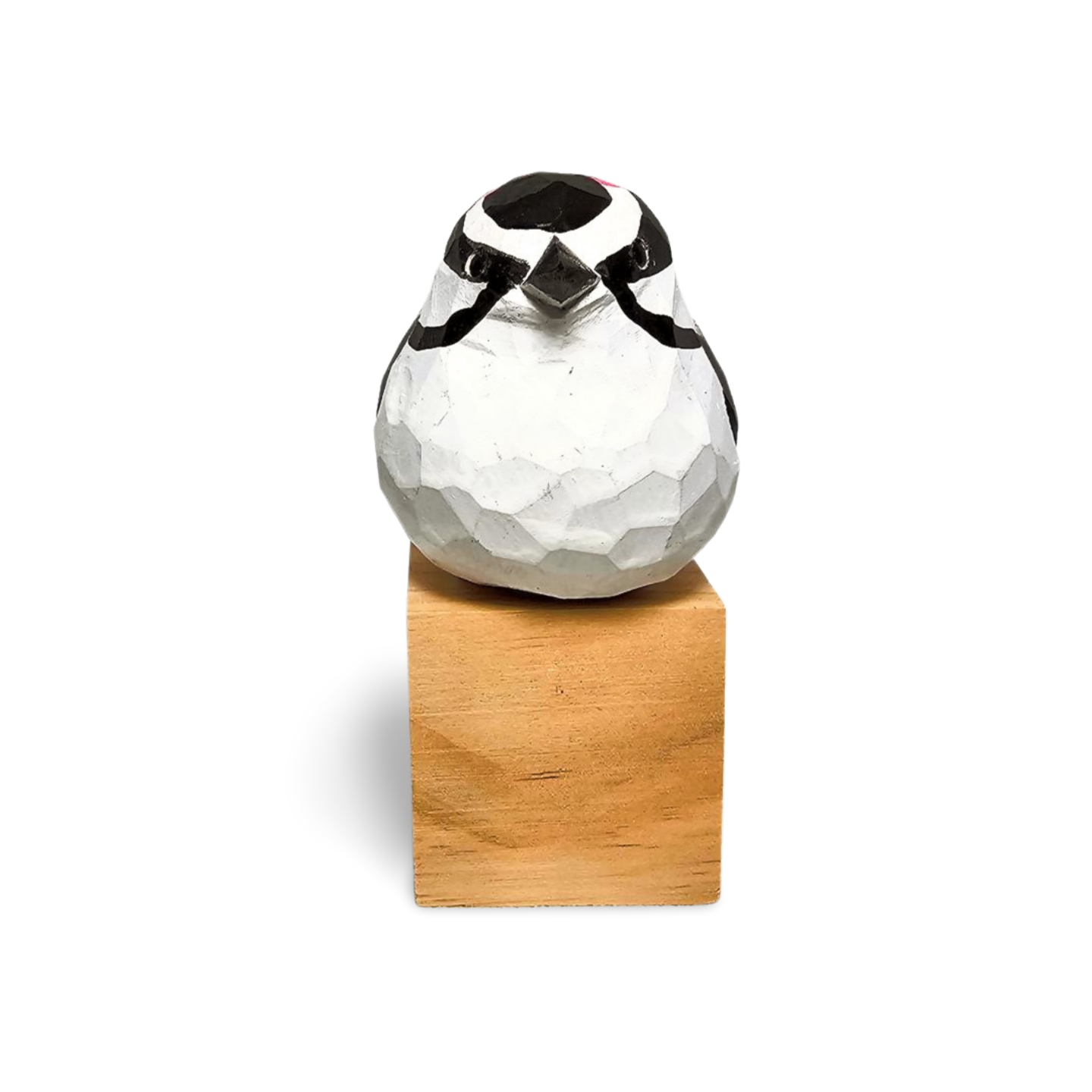 Hand-Painted Downy Woodpecker Figurine