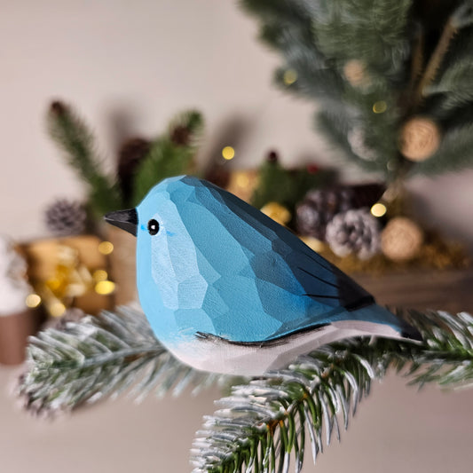 Mountain Bluebird クリップオン鳥飾り