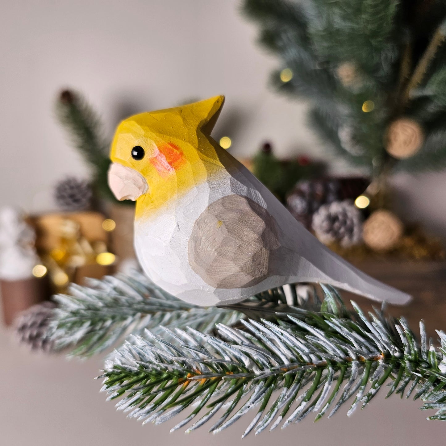 Valkparkiet Clip-on Vogelornament