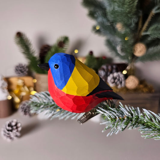 Bunting-V1 Clip-on Bird Ornament