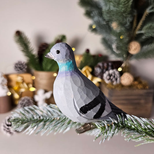 Pigeons Clip-on Bird Ornament