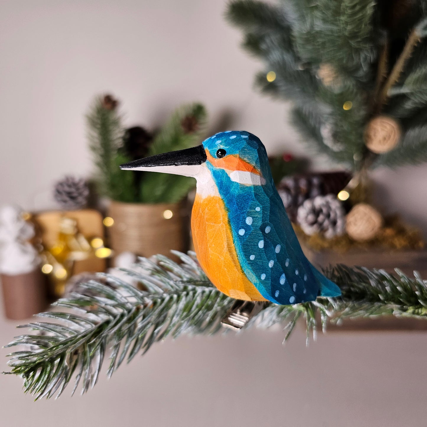 IJsvogels clip-on vogelornament