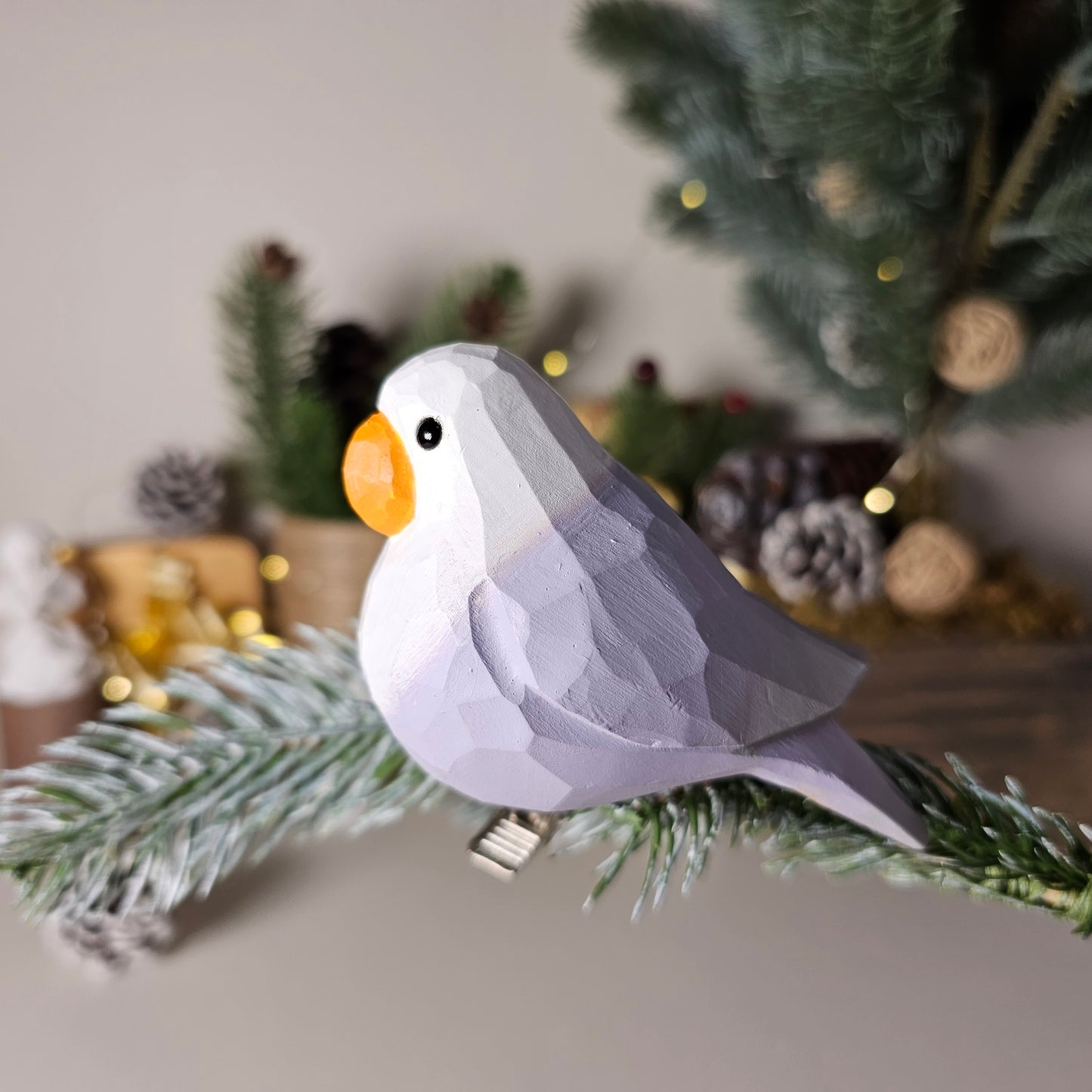 Tortelduifjes Clip-on Vogelornament