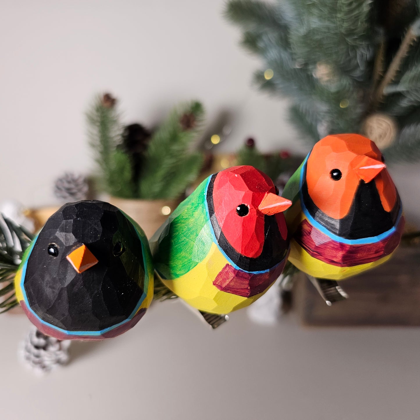 Gouldian finch Clip-on Bird Ornament