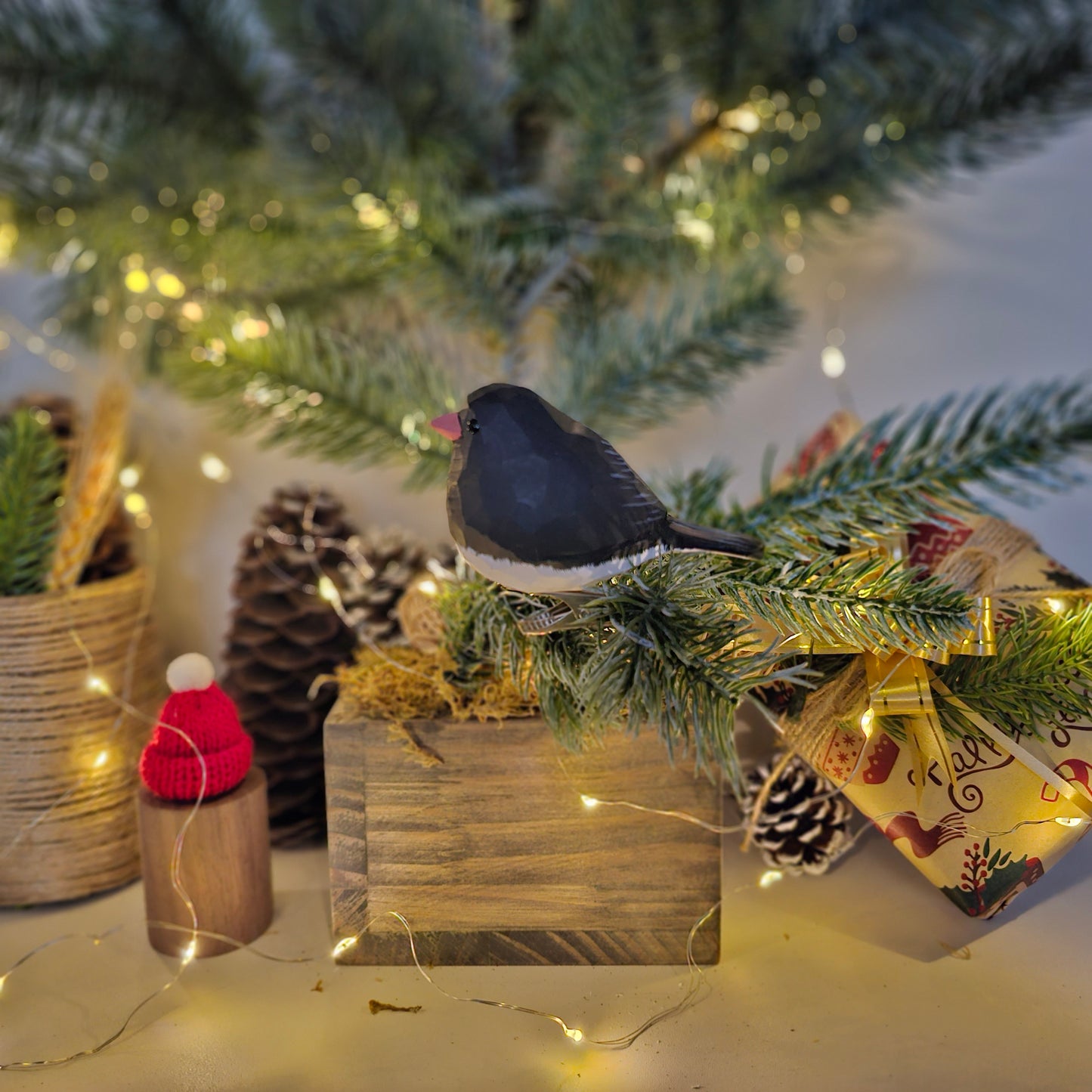 Junco クリップ式鳥オーナメント