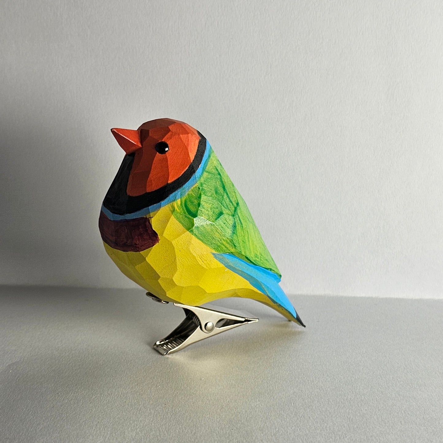 Gouldian finch Clip-on Bird Ornament