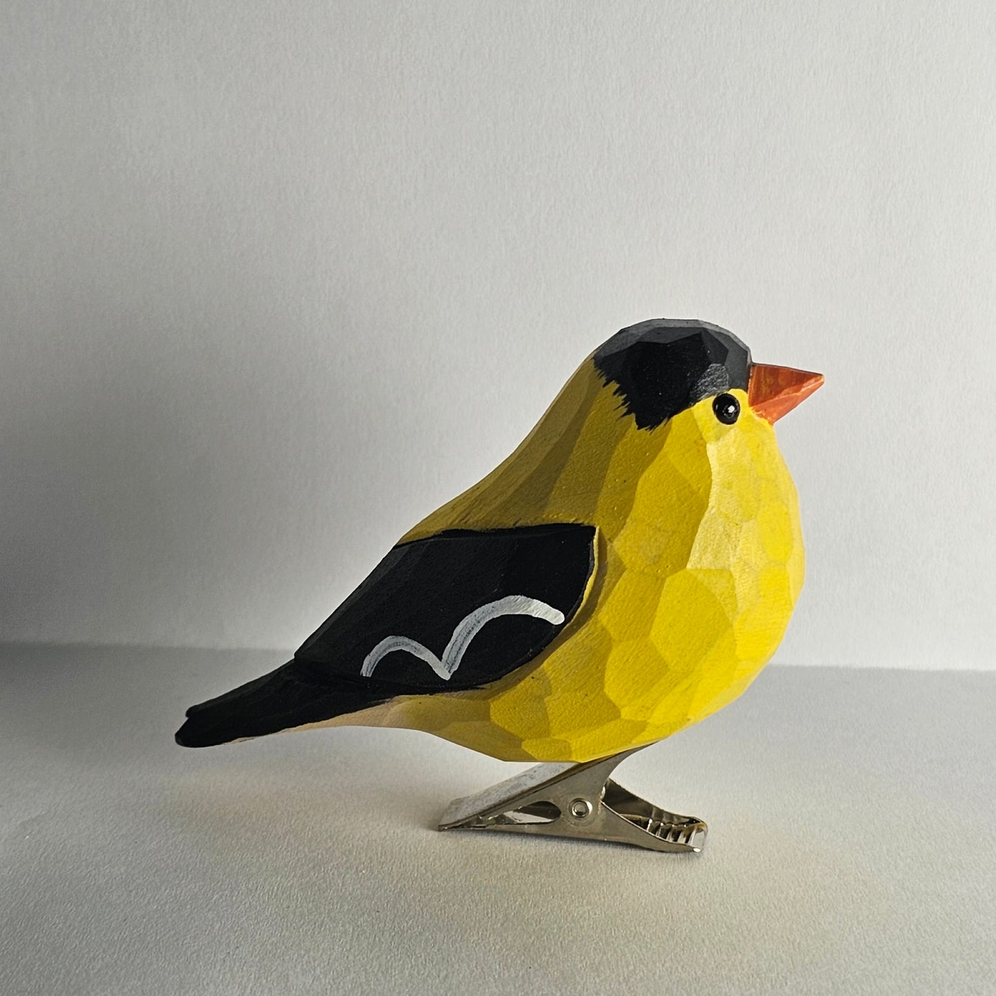 Amerikaans distelvink clip-on vogelornament