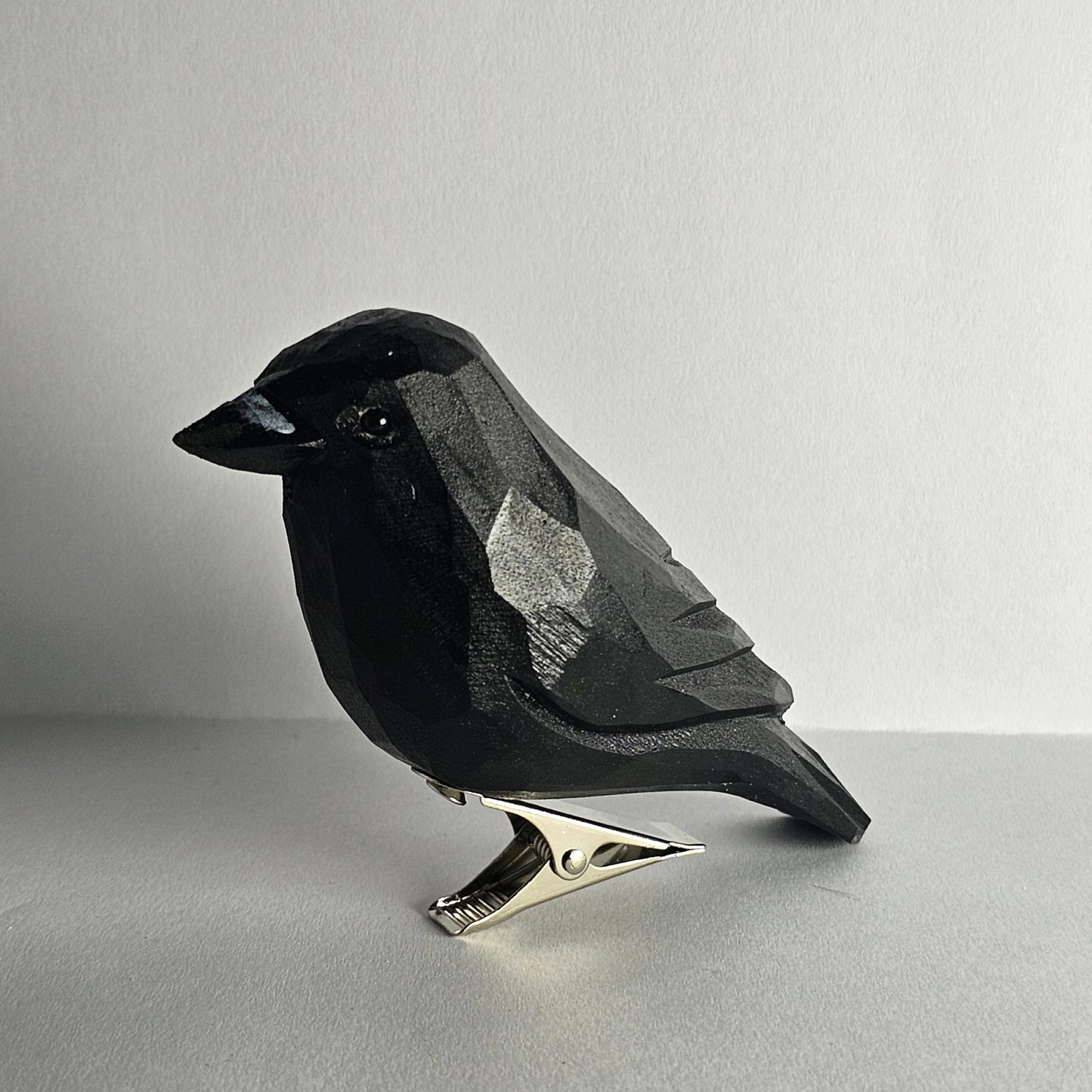 Kraai clip-on vogelornament