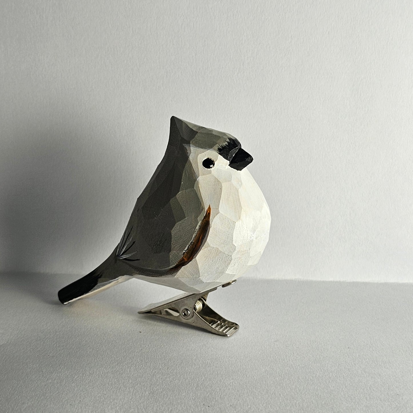 Getufte Mees Vogel Clip-on Ornament