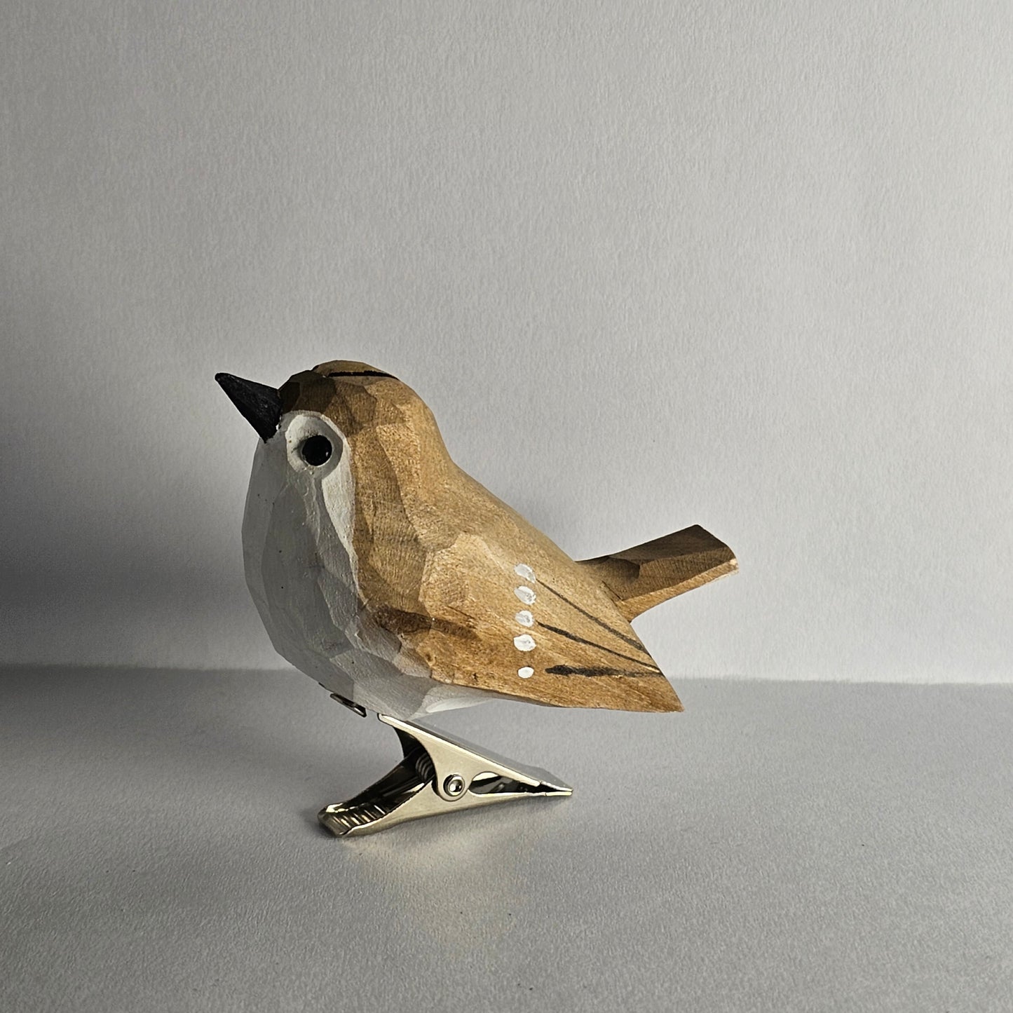 Goldcrest clip-on vogelornament