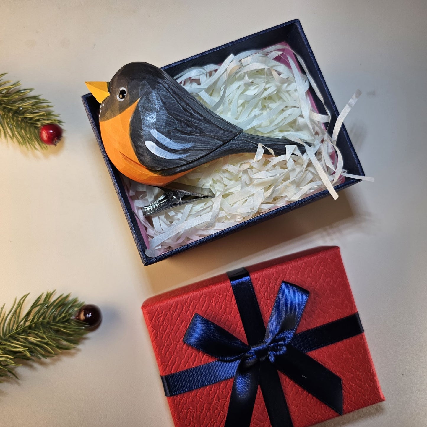 Clip-on Bird Ornaments with Gift Box Set