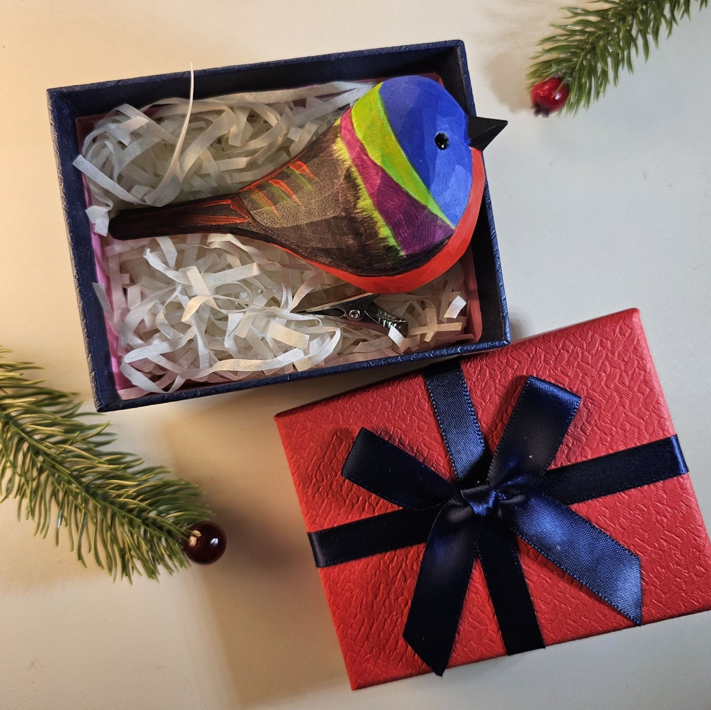 Clip-on Bird Ornaments with Gift Box Set