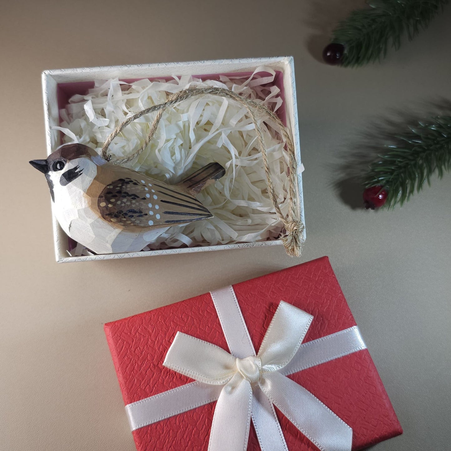 Bird Hanging Ornaments With Gift Box Set