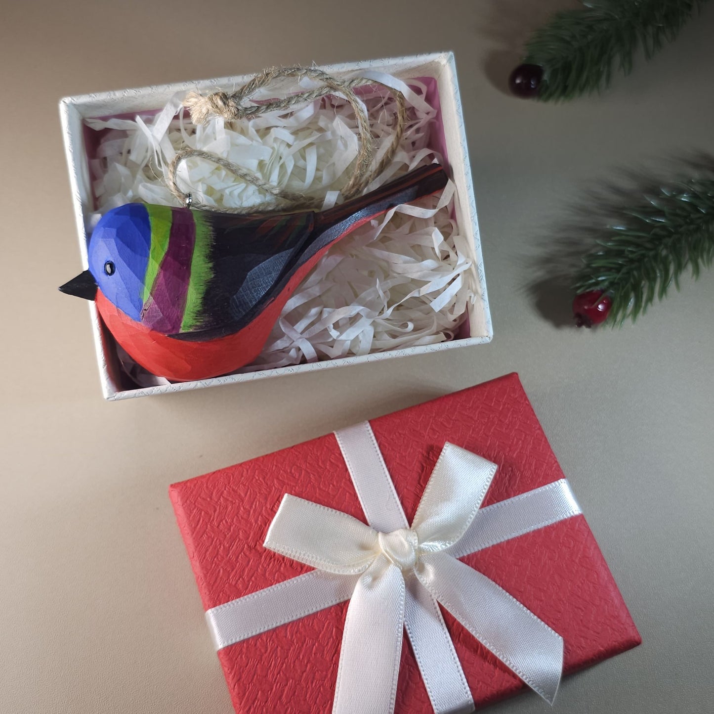 Bird Hanging Ornaments With Gift Box Set