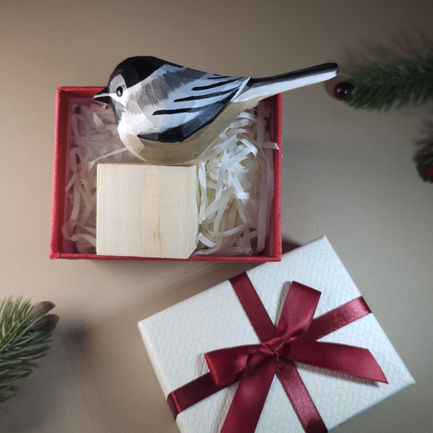 鳥の置物 ギフトボックスセット付き