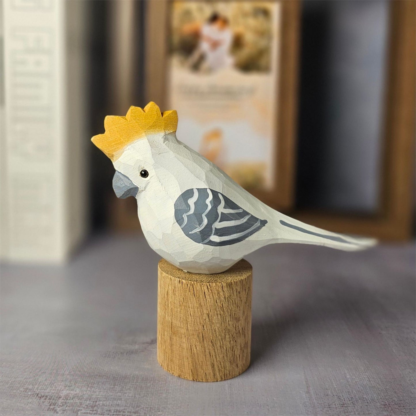 Eco-Friendly Decor, Handcrafted Bird Figurine, Natural Aesthetics