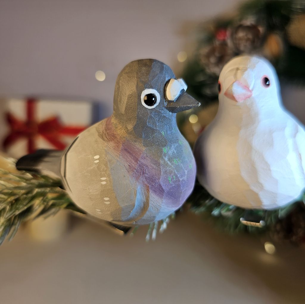 Pigeon 木製クリップ式クリスマスツリー オーナメント