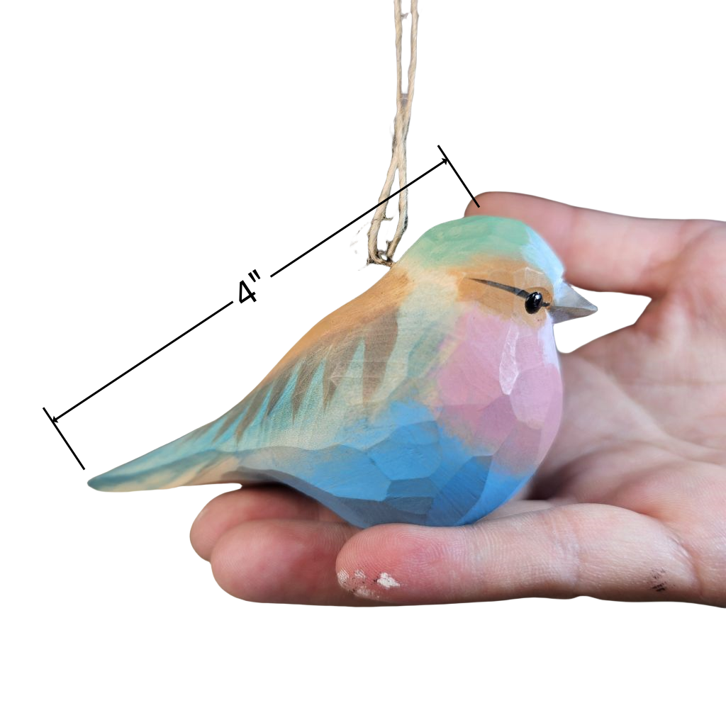 Lilac-Breasted Roller Wooden Christmas Tree Ornament