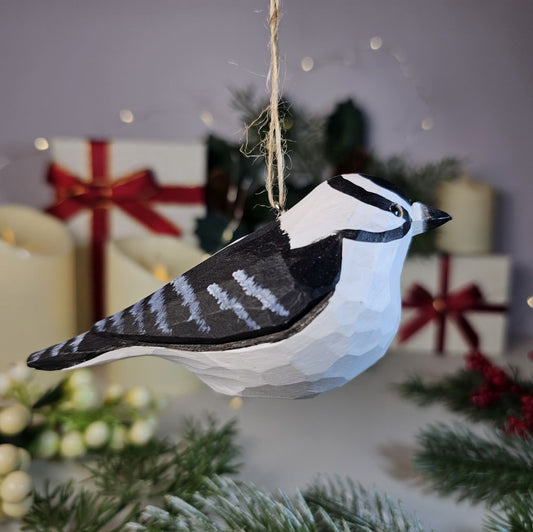 Woodpecker Wooden Christmas Tree Ornament