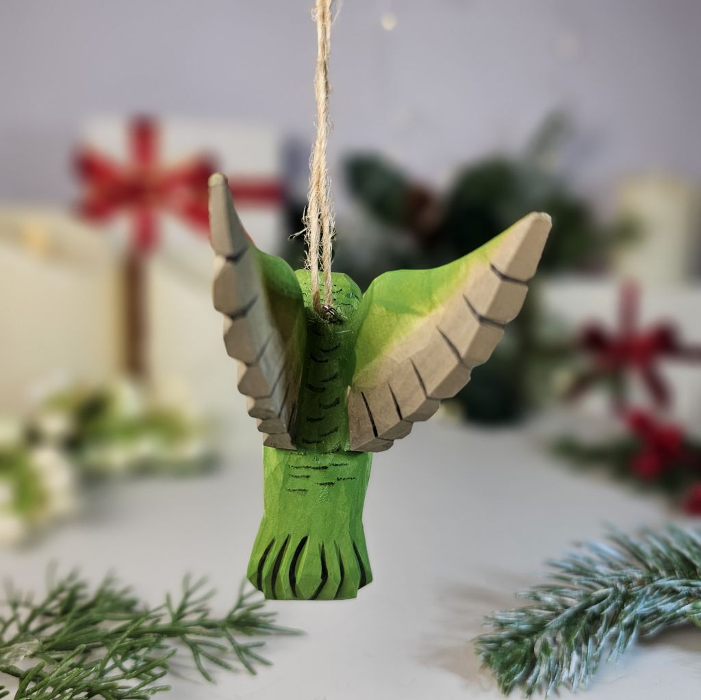 Hummingbird Wooden Christmas Tree Ornament