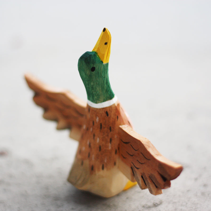 Mallard Sculpted Hand-Painted Wood Duck Figure