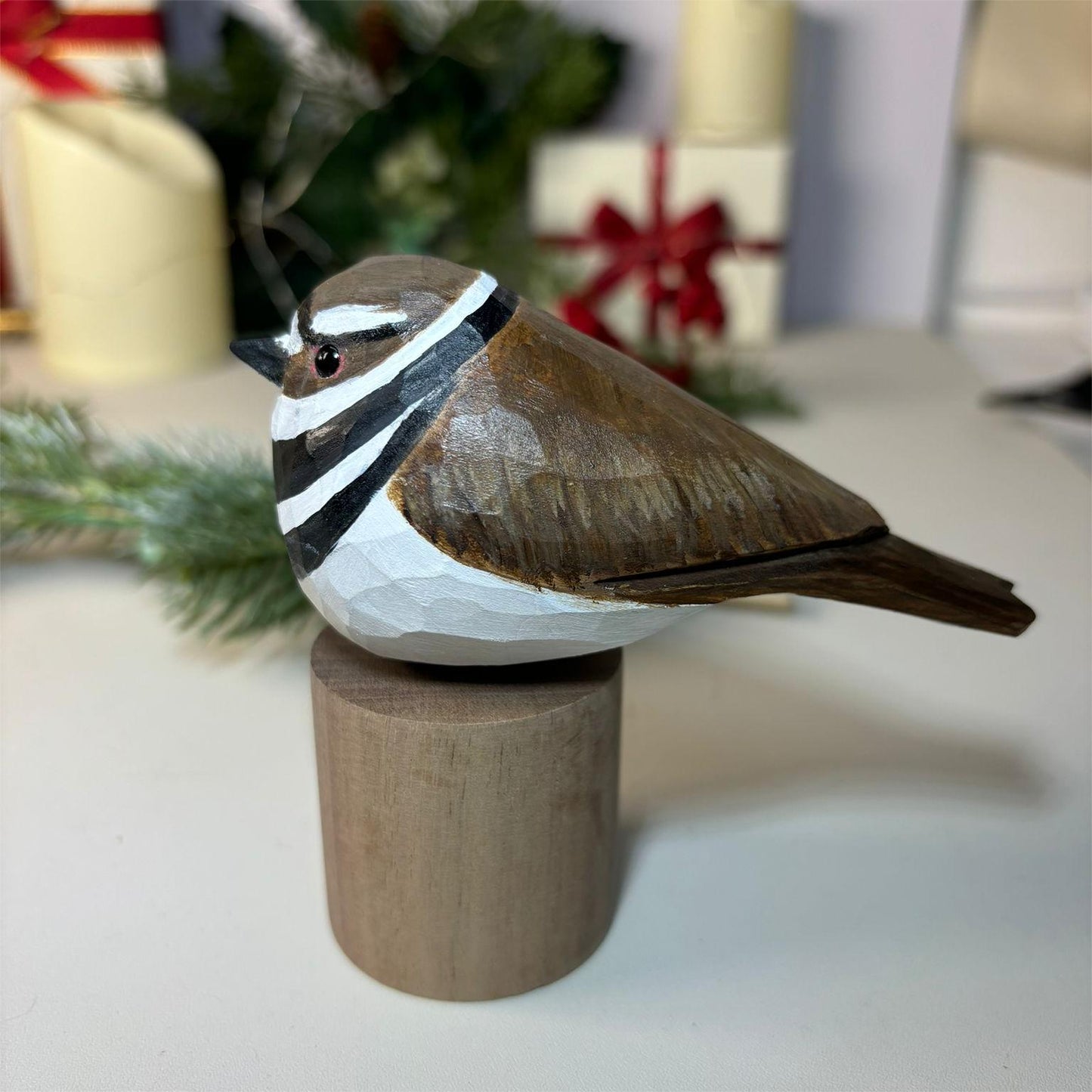 killdeer-Custom-Sculpted Hand-Painted Birds