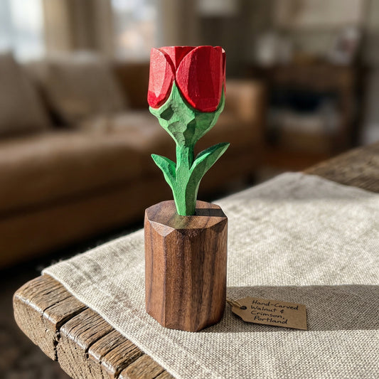 Rose Wooden Sculpture