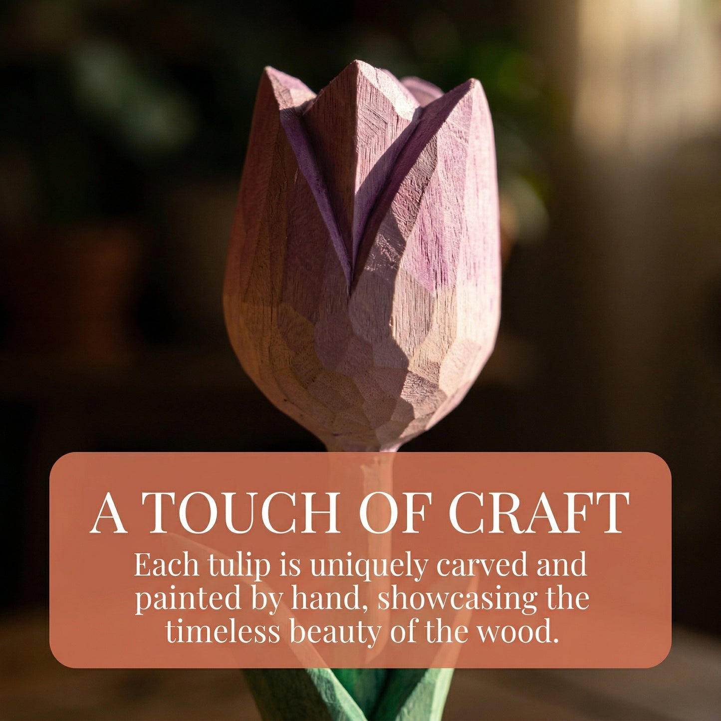 Tulip Wooden Sculpture