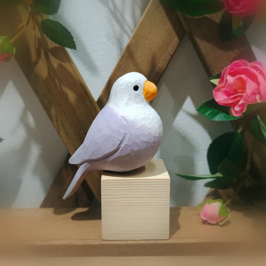Lovebirds Sculpted Bird Decor