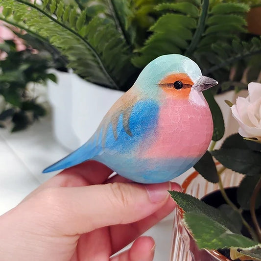 Lilac-breasted roller Sculpted Hand-Painted Bird Figure