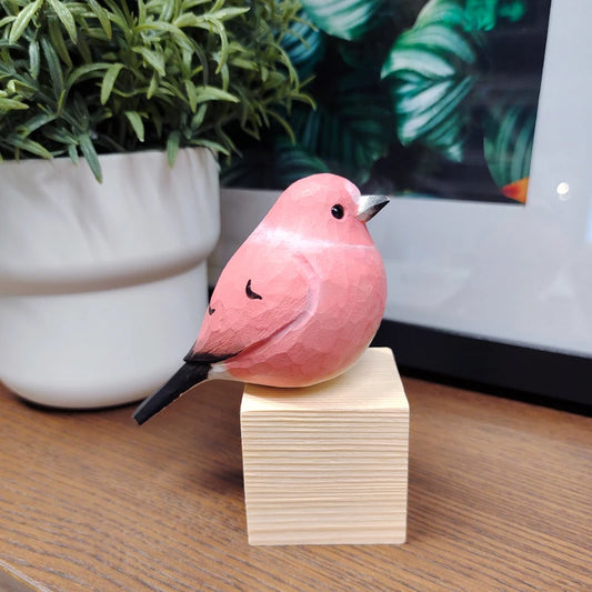 Rosefinch Sculpted Bird Decor