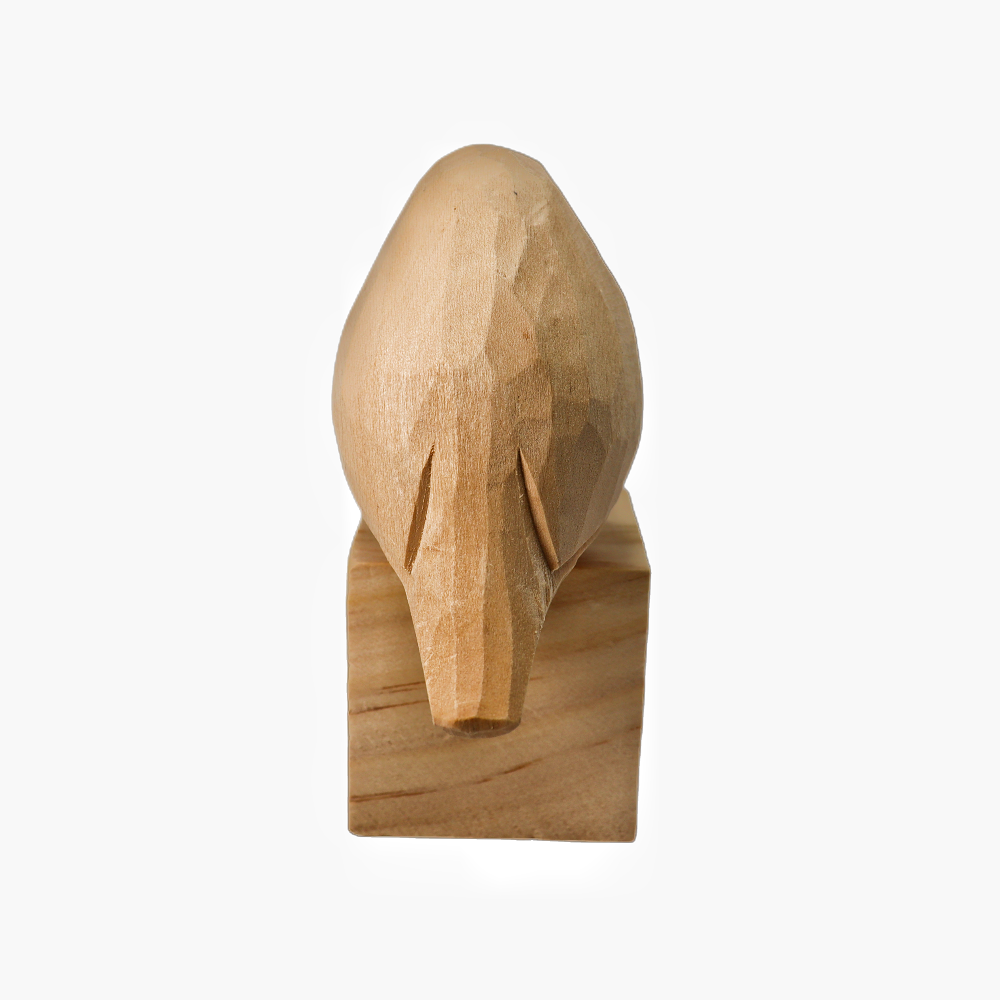 U008 Estatuas de pájaros de madera sin terminar