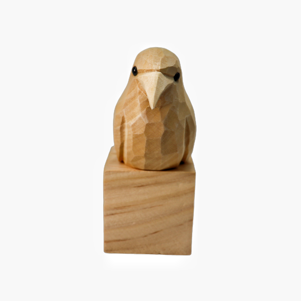 U011 Unfinished Wood bird statues