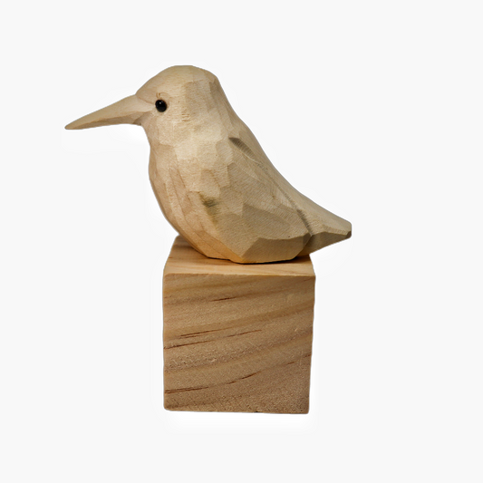 U011 Unfinished Wood bird statues