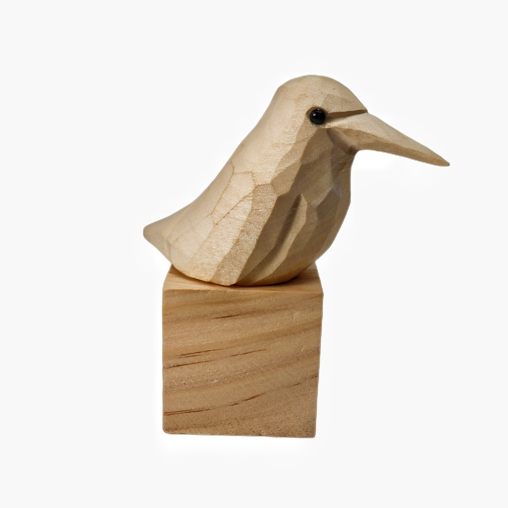U011 Unfinished Wood bird statues