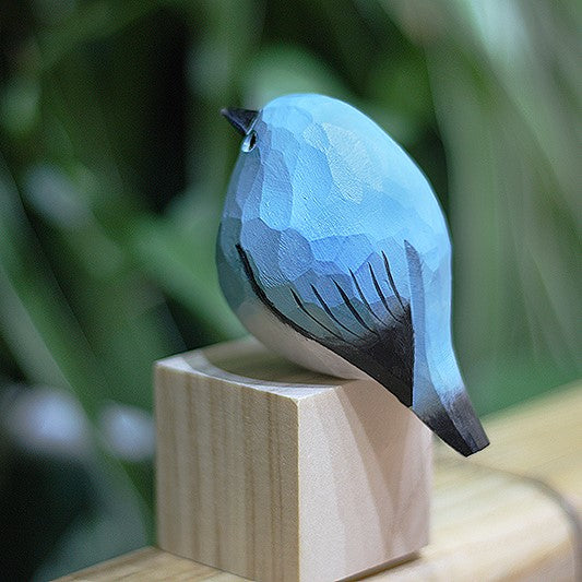 Mountain Bluebird 2nd GEN Figurine Hand Carved Painted Wooden - paintedbird.shop