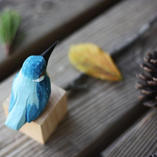 Malachite Kingfisher, Bird on sale Sculpture, Animal Ornament, Wood Carving, Animal Statue, Wooden Bird, Wood Art, Animal Figure