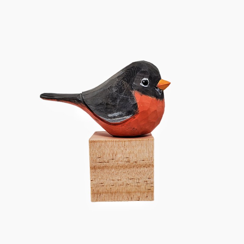 American Robin Handmade Painted Bird Decor - PAINTED BIRD SHOP